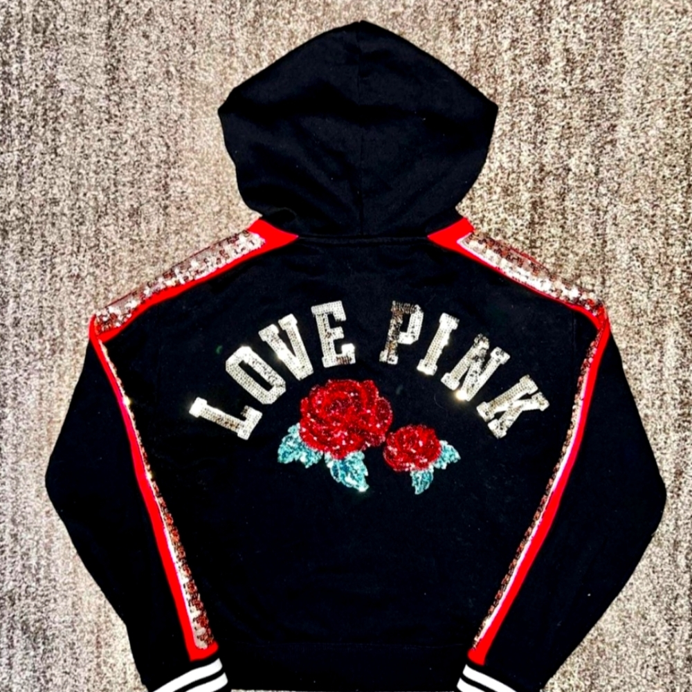 Pink victoria secret bling pullover